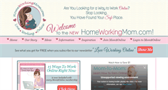 Desktop Screenshot of homeworkingmom.com