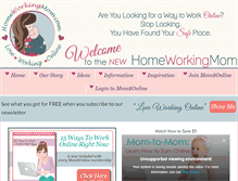 Tablet Screenshot of homeworkingmom.com